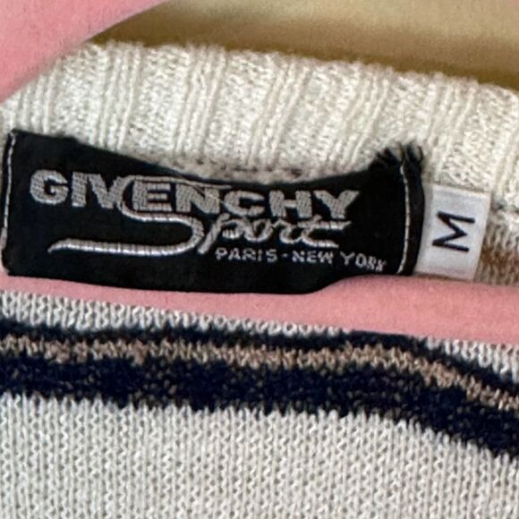 Vintage Givenchy Sport Striped Sweater Size Medium - Picture 5 of 6